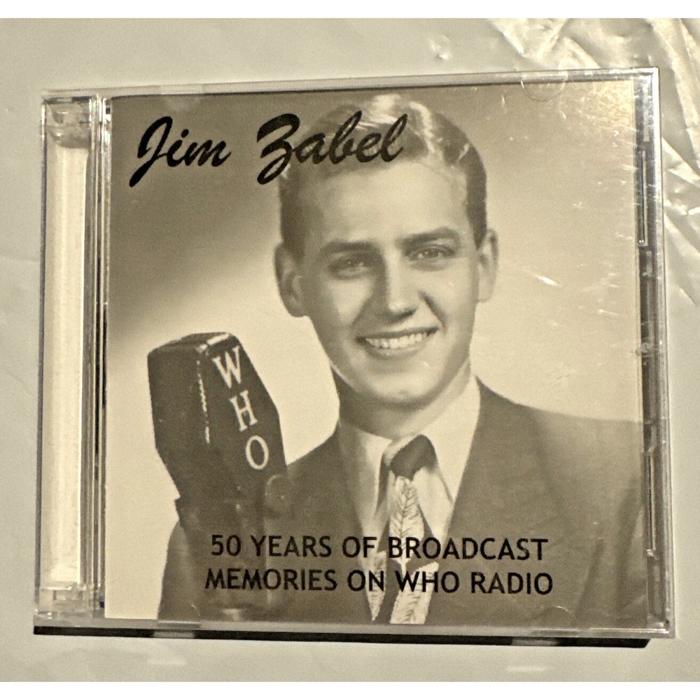 Jim Zabel WHO Radio 50 Years Of Broadcast Memories CD Des Moines Iowa New Sealed